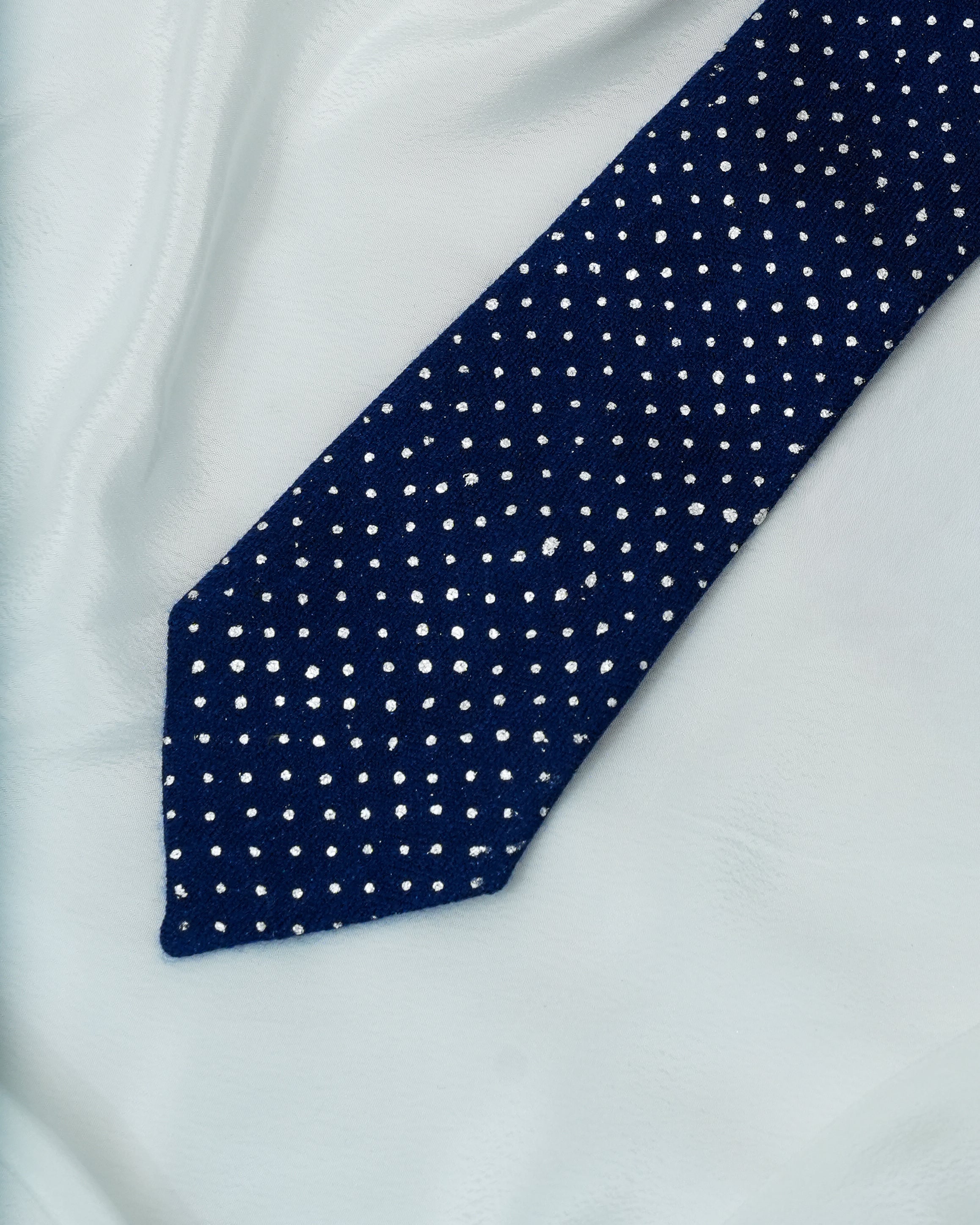 Pure Pashmina Blue Tie & Pocket Square