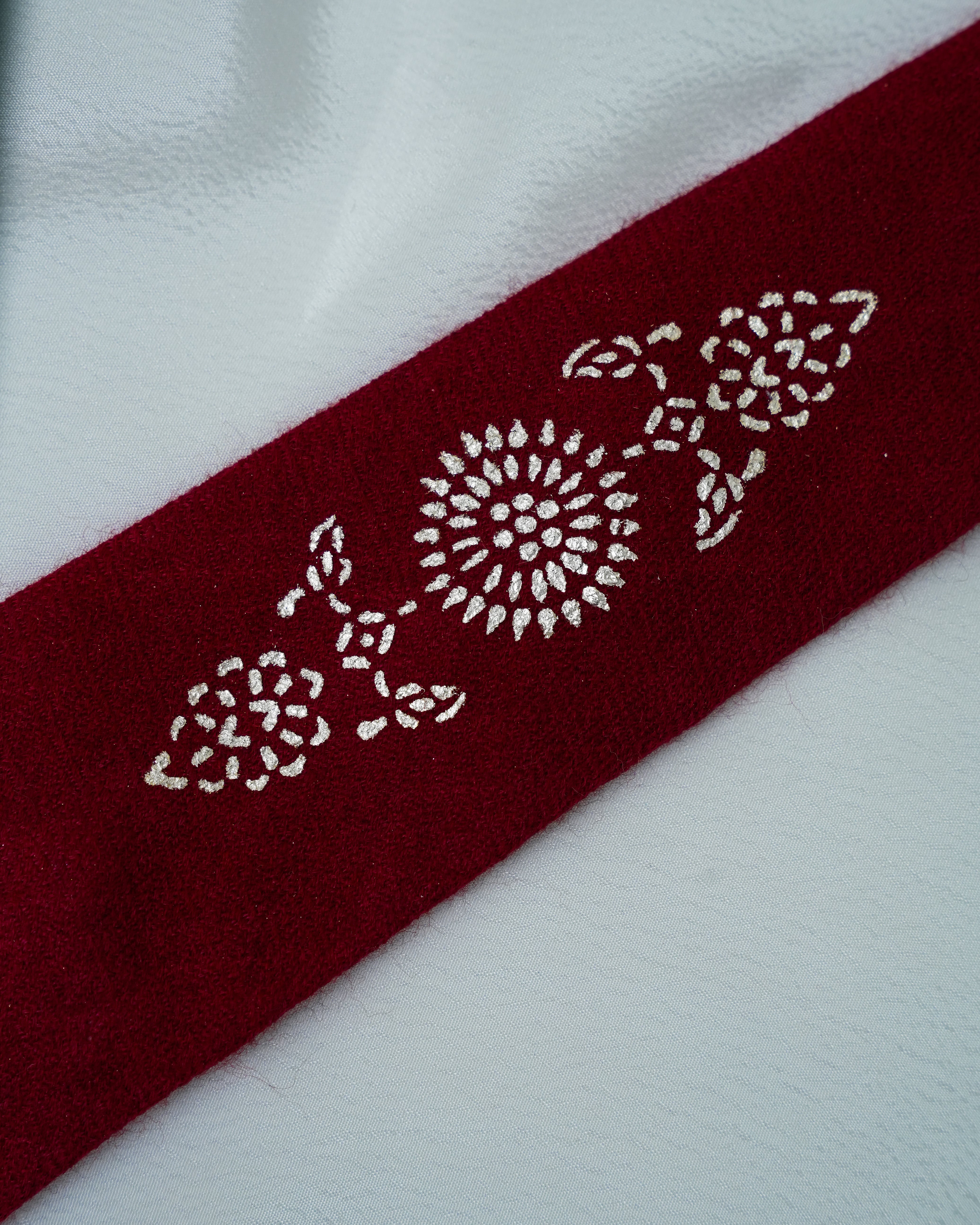 Pure Pashmina Maroon Tie & Pocket Square