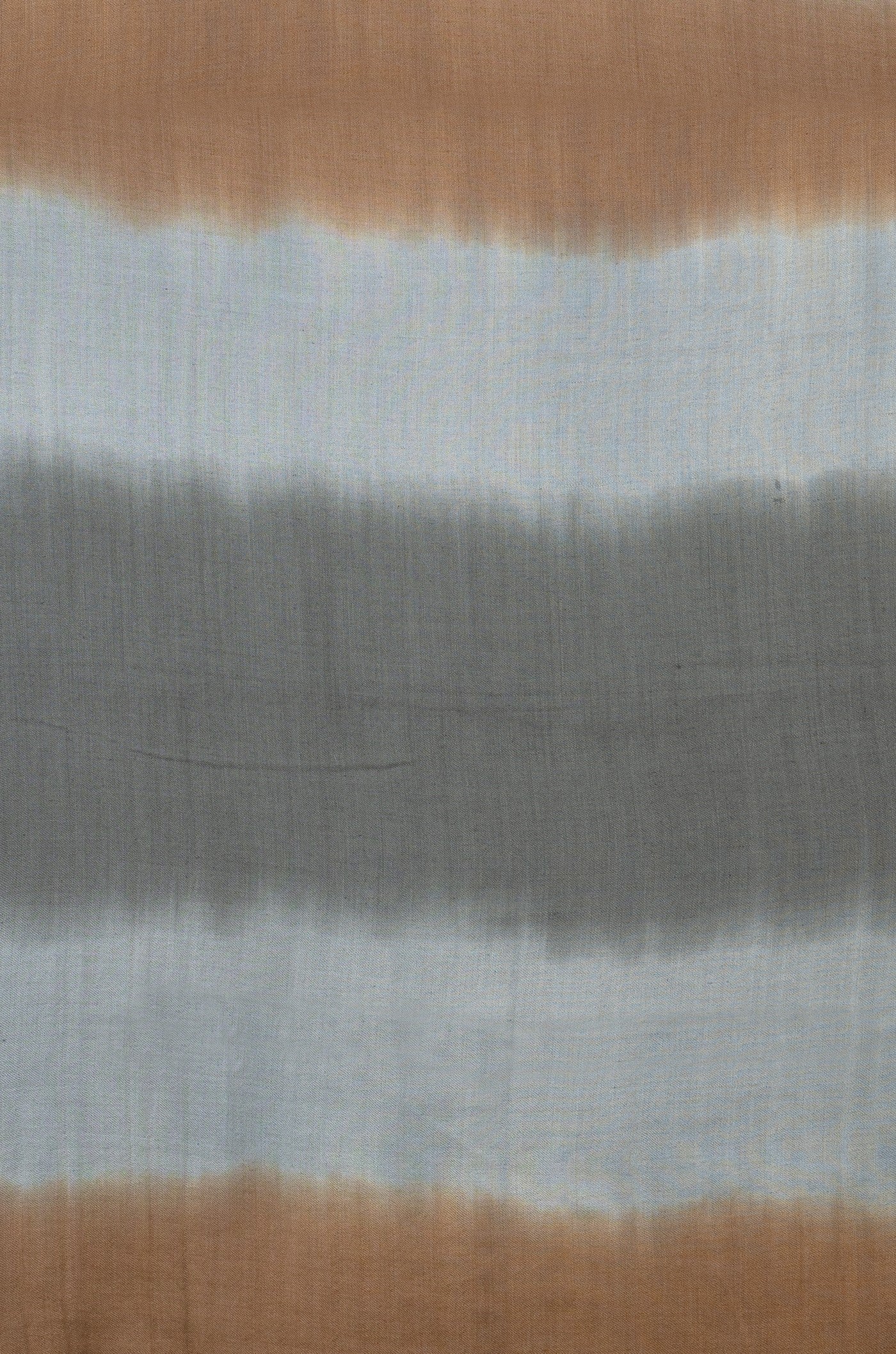Brown & Grey Pure Pashmina Scarf - Ombré - Earth