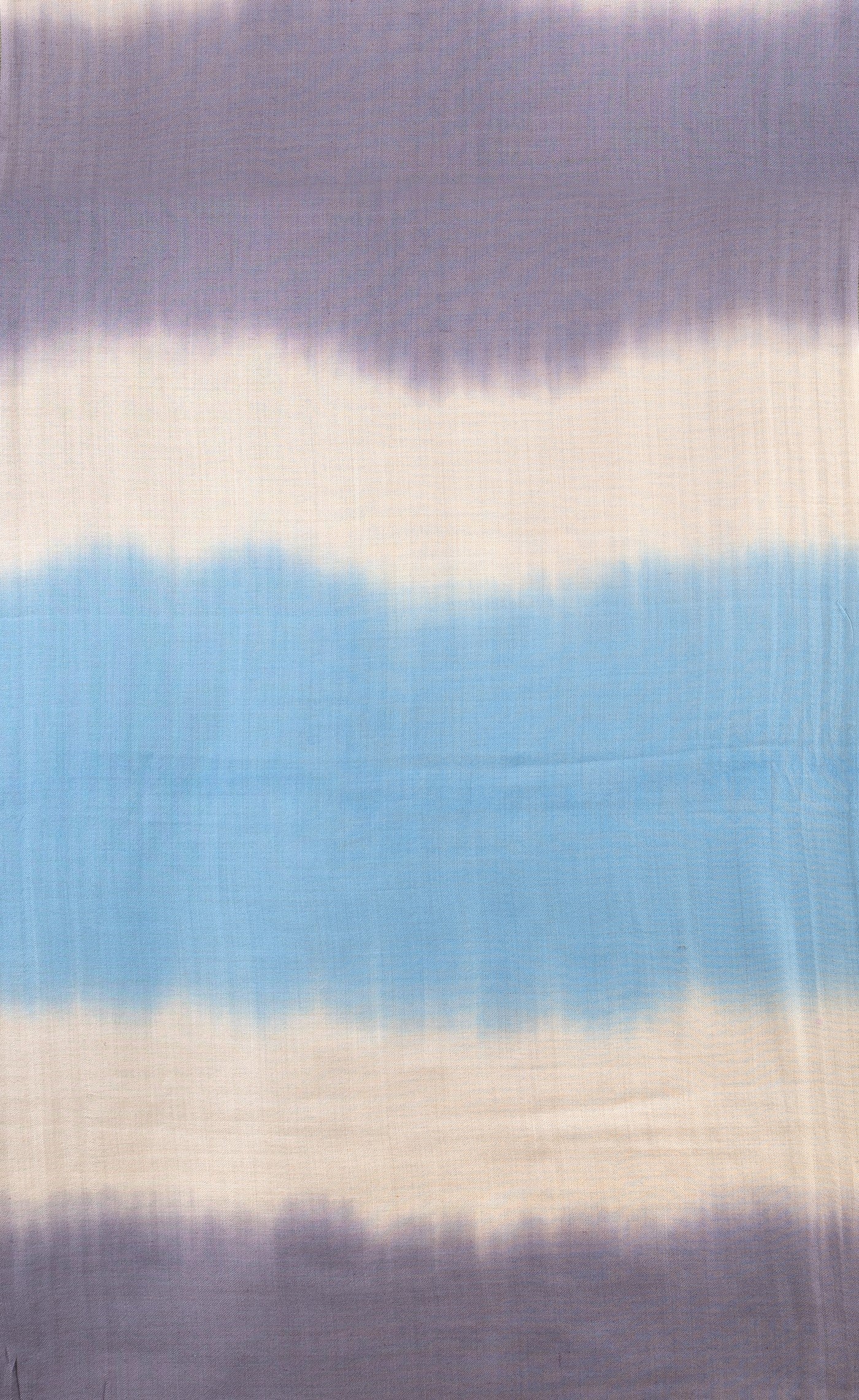 Blue & Lilac Pure Pashmina Scarf - Ombré - Sky