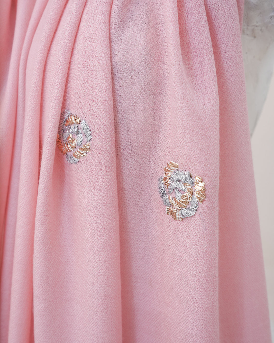 Gotta Roses Pink Pure Pashmina Scarf