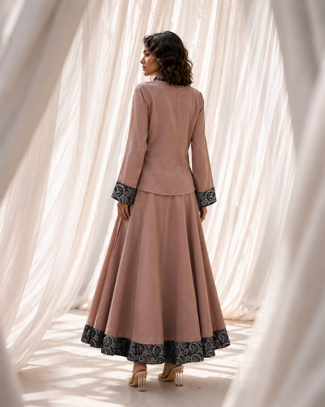 Fallen Leaves — Warm Brown Fine Wool Set