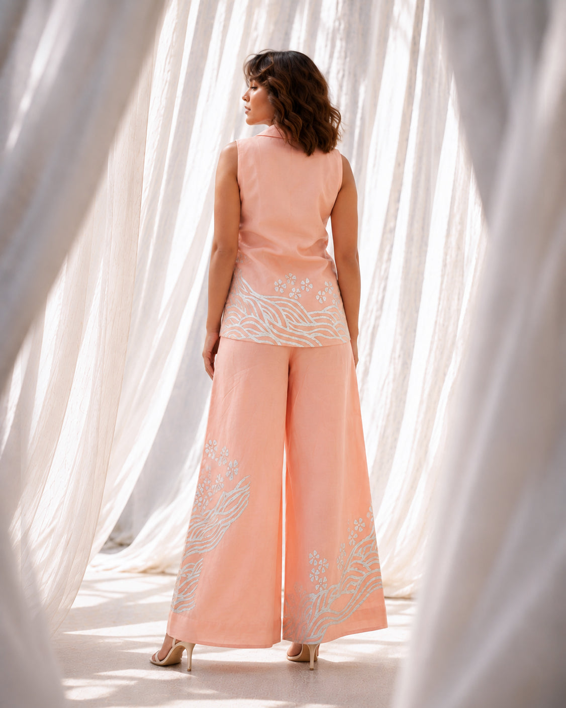 Osewood — Dusty Pink Chanderi Silk Set