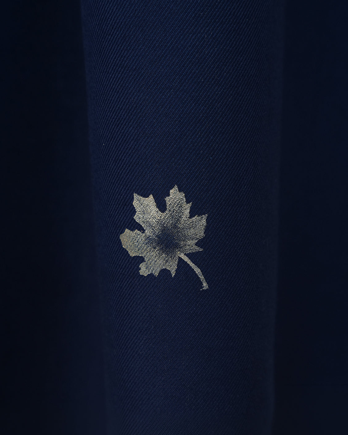 Blue Cotton Pashmina Chinar Patta Scarf