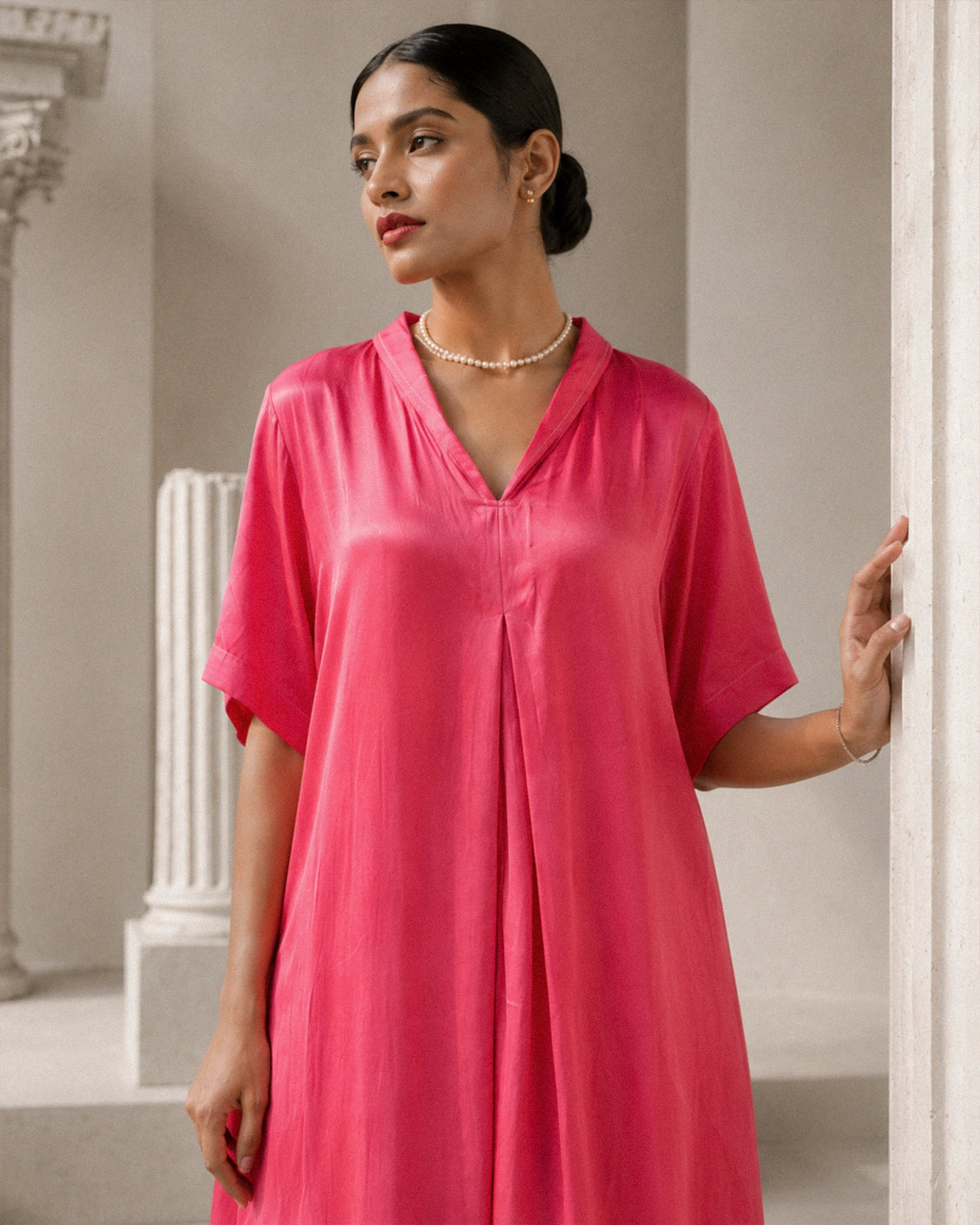 Blushberry Real Silver Mashru Dress
