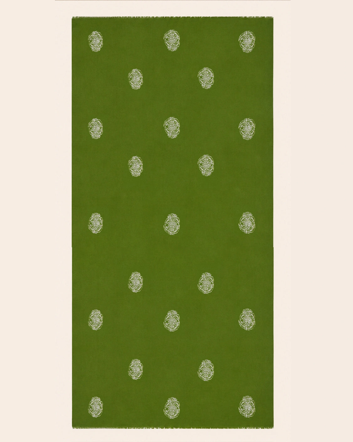 Green Real Silver Printed Scarf