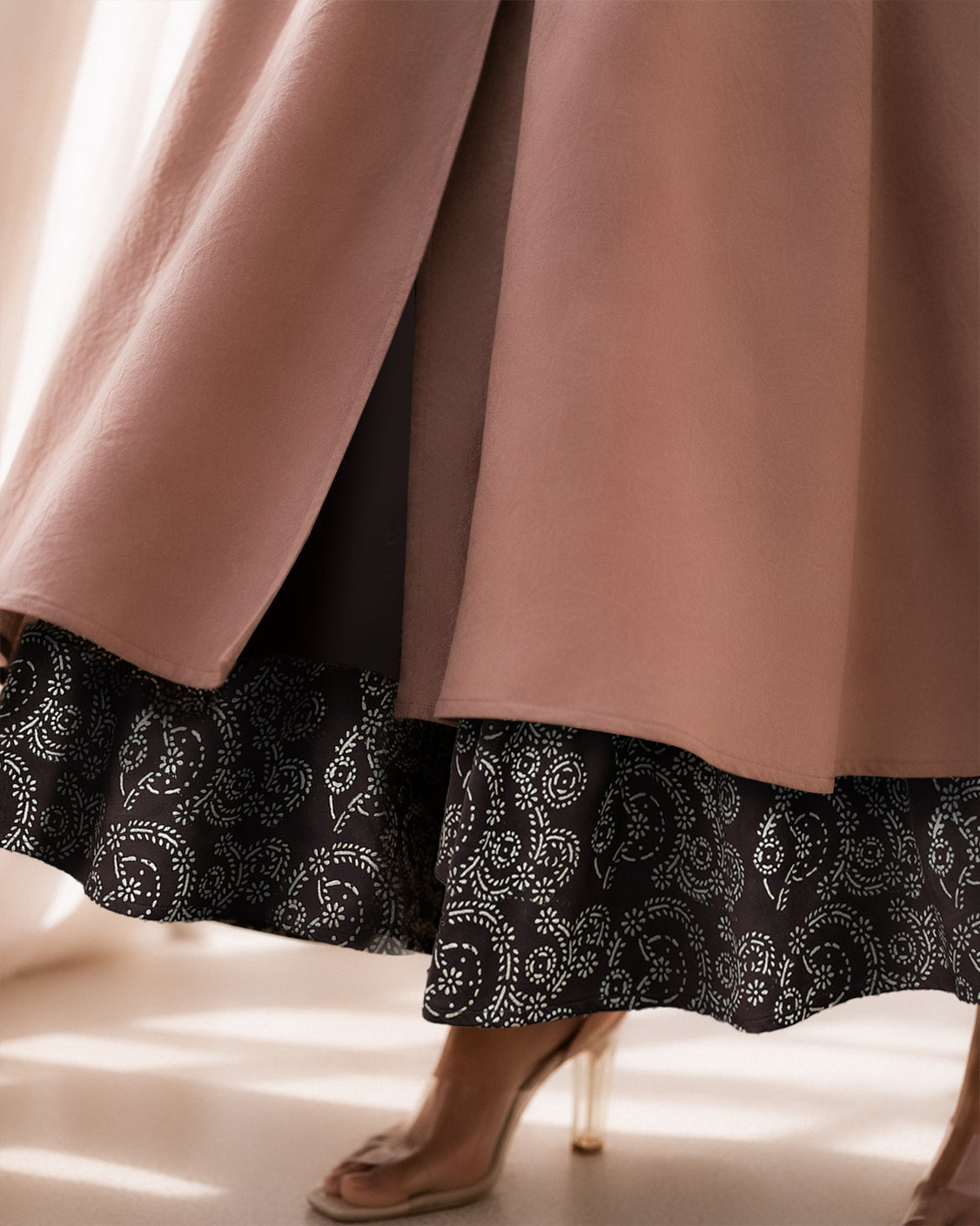 Fallen Leaves — Warm Brown Fine Wool Set