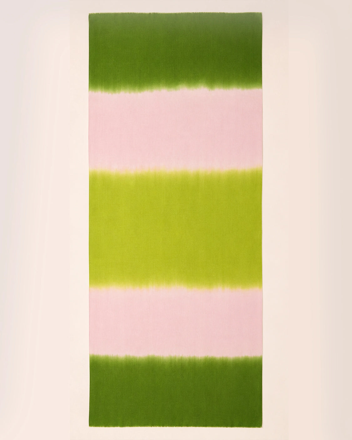 Pink Green Ombre Fine Wool Scarf