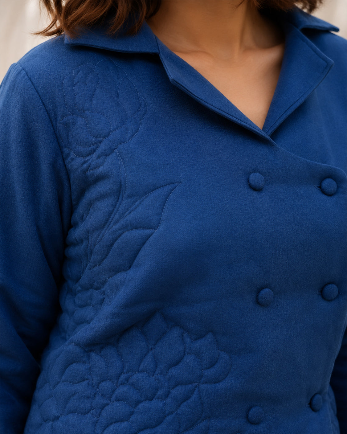 Midnight Garden — Deep Indigo Fine Wool Set