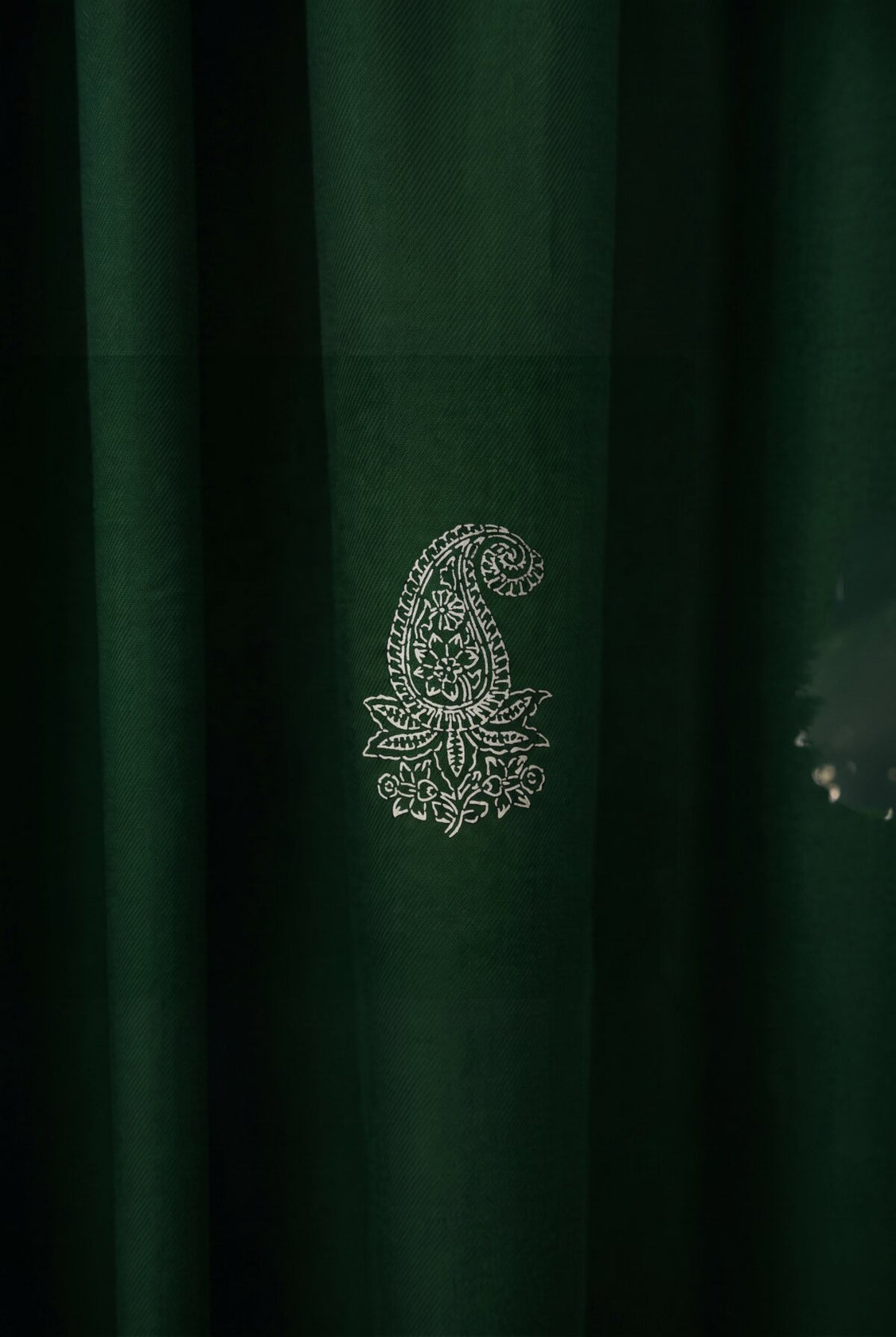 Green Ombre Real Silver Printed Mashru Dupatta