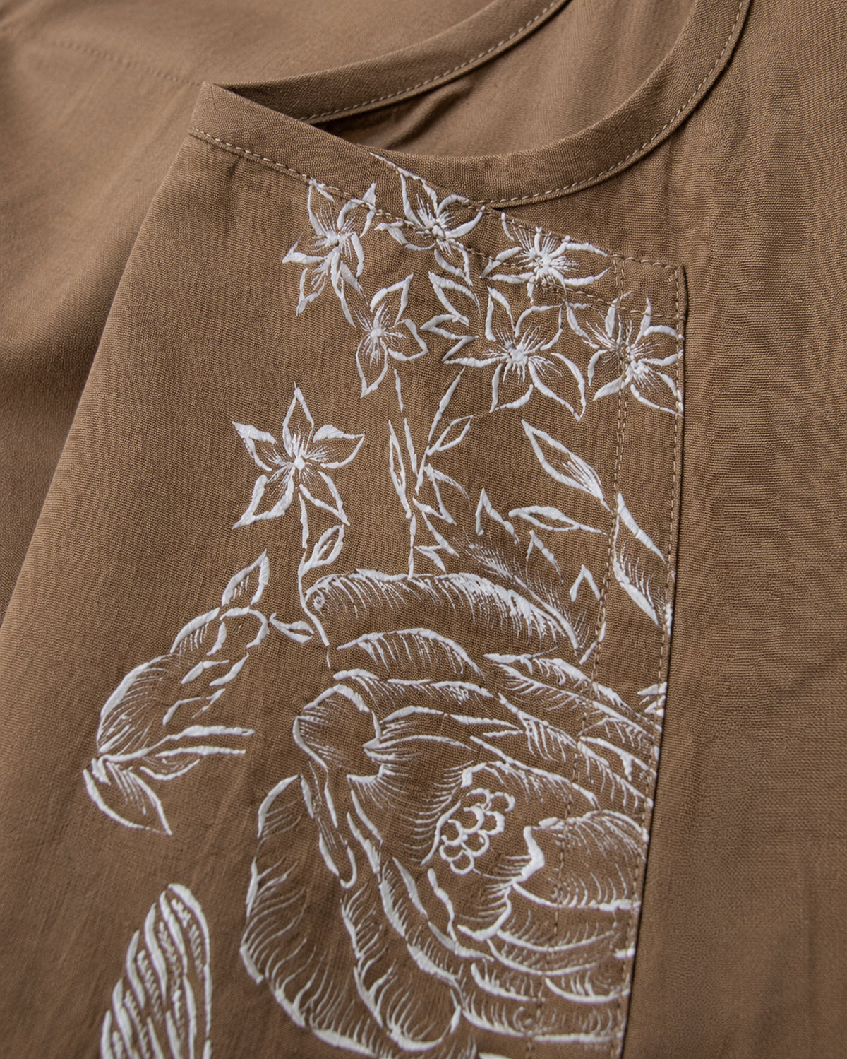 Cotton Handpainted Sleeveless Shirt