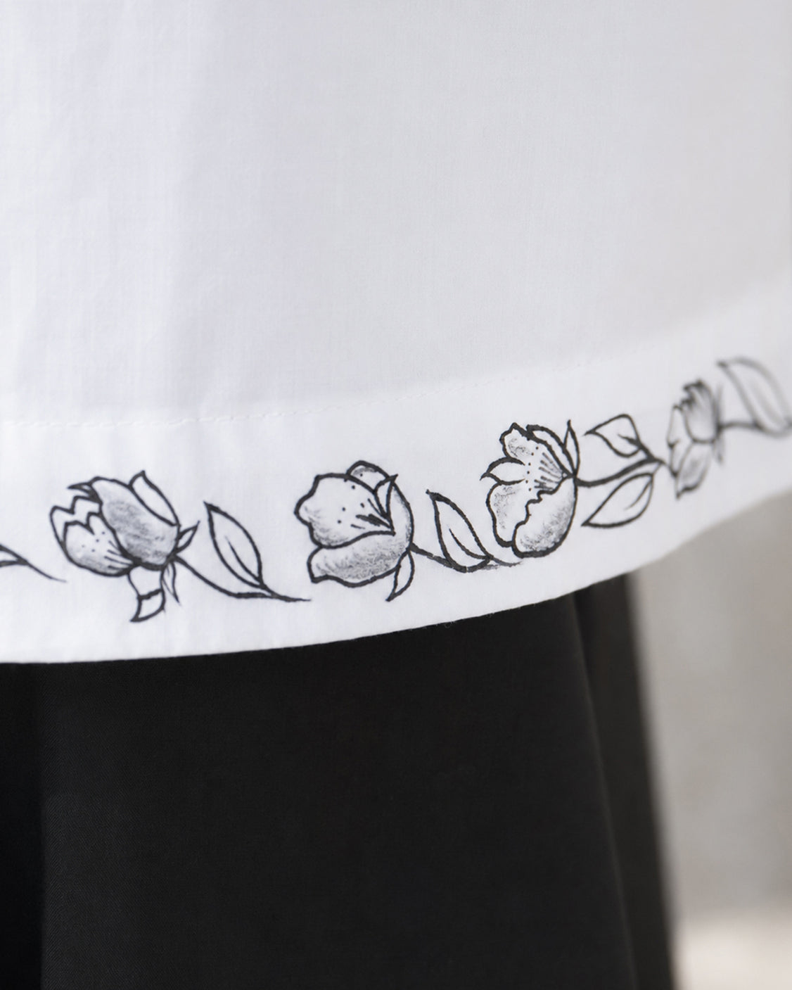 Ink & Ivory Handpaint Layered Cotton Dress