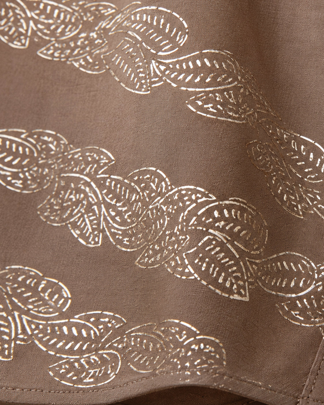 Silver Printed Fine Wool Dress