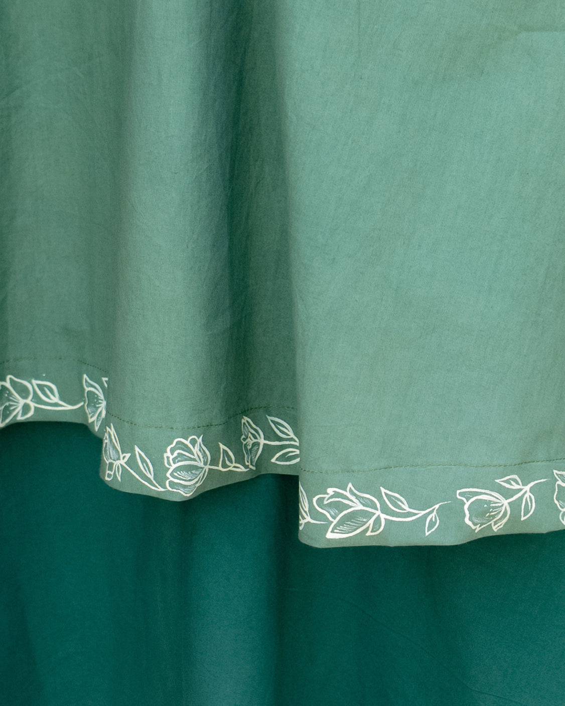 Moss & Mint Handpainted Layered Cotton Dress