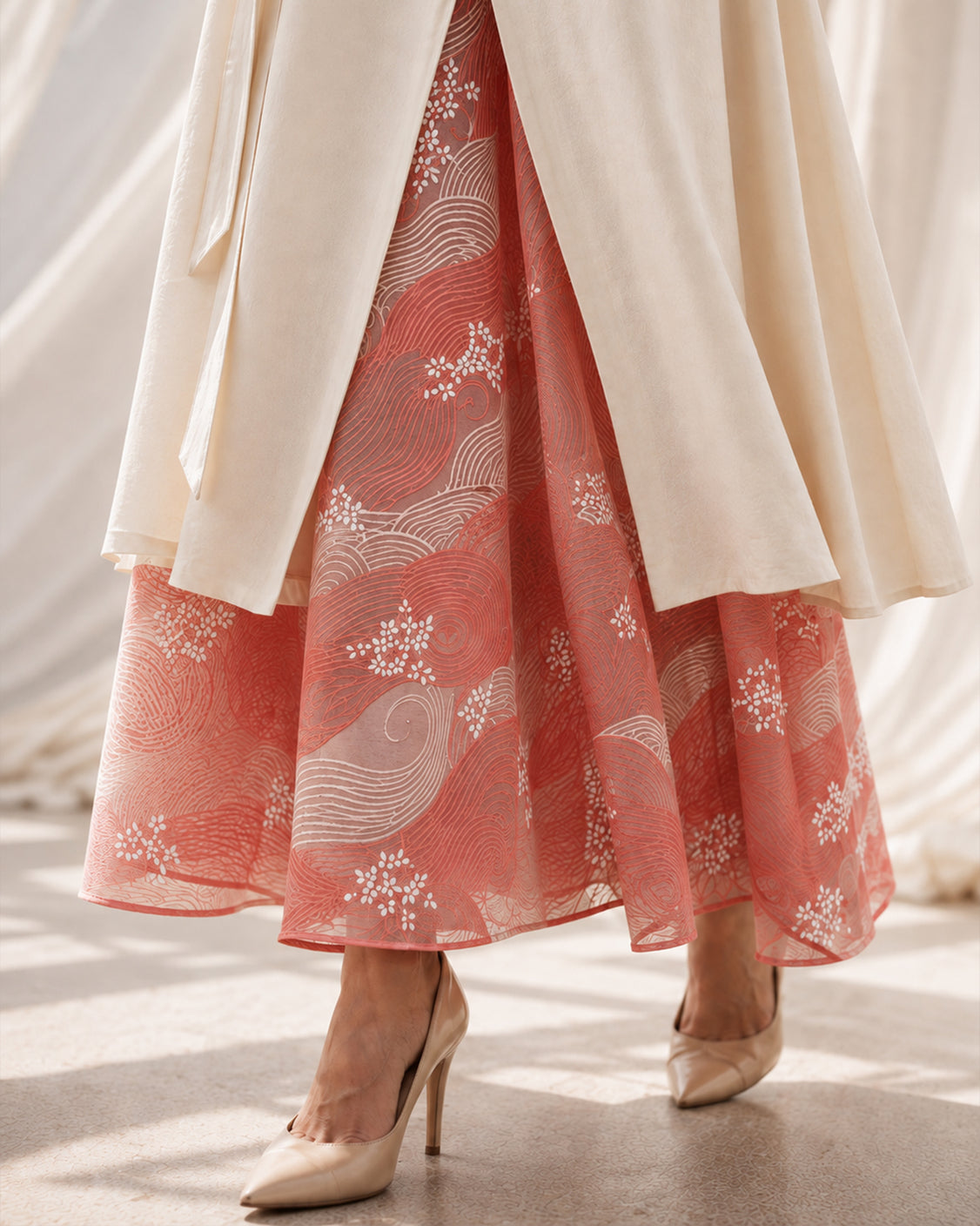 The First Light — Ivory & Blush Fine Wool Set