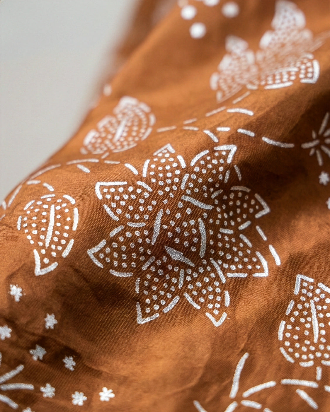 Terrocotta Real Silver Silk Saree
