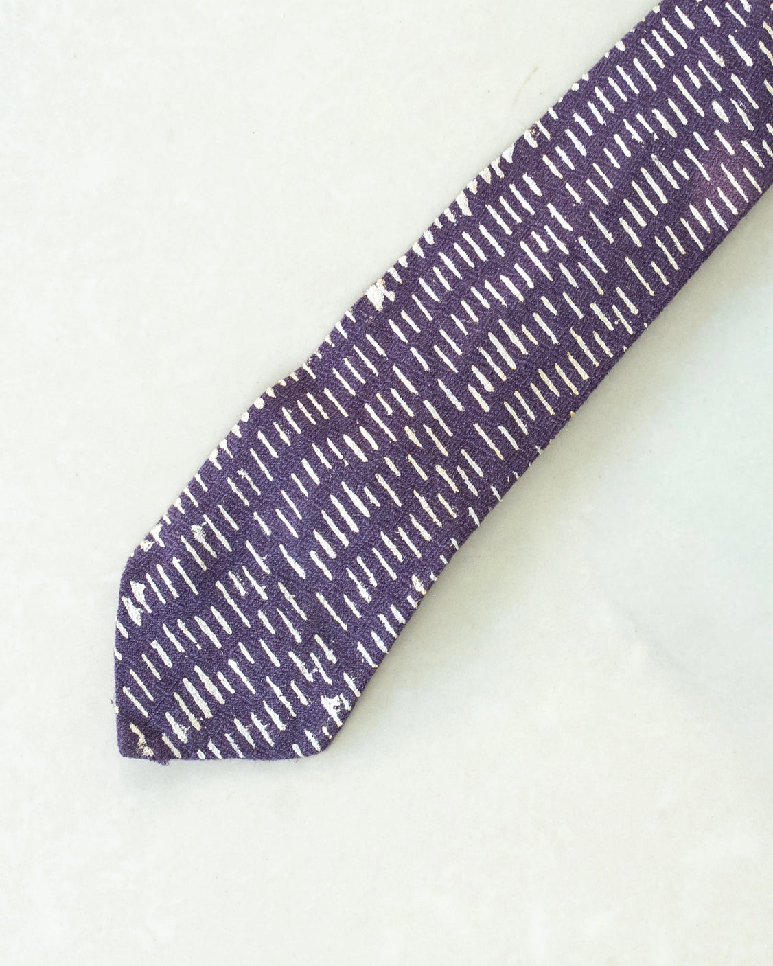 Grey Pure Pashmina Silver Printed Tie & Pocket Square Set