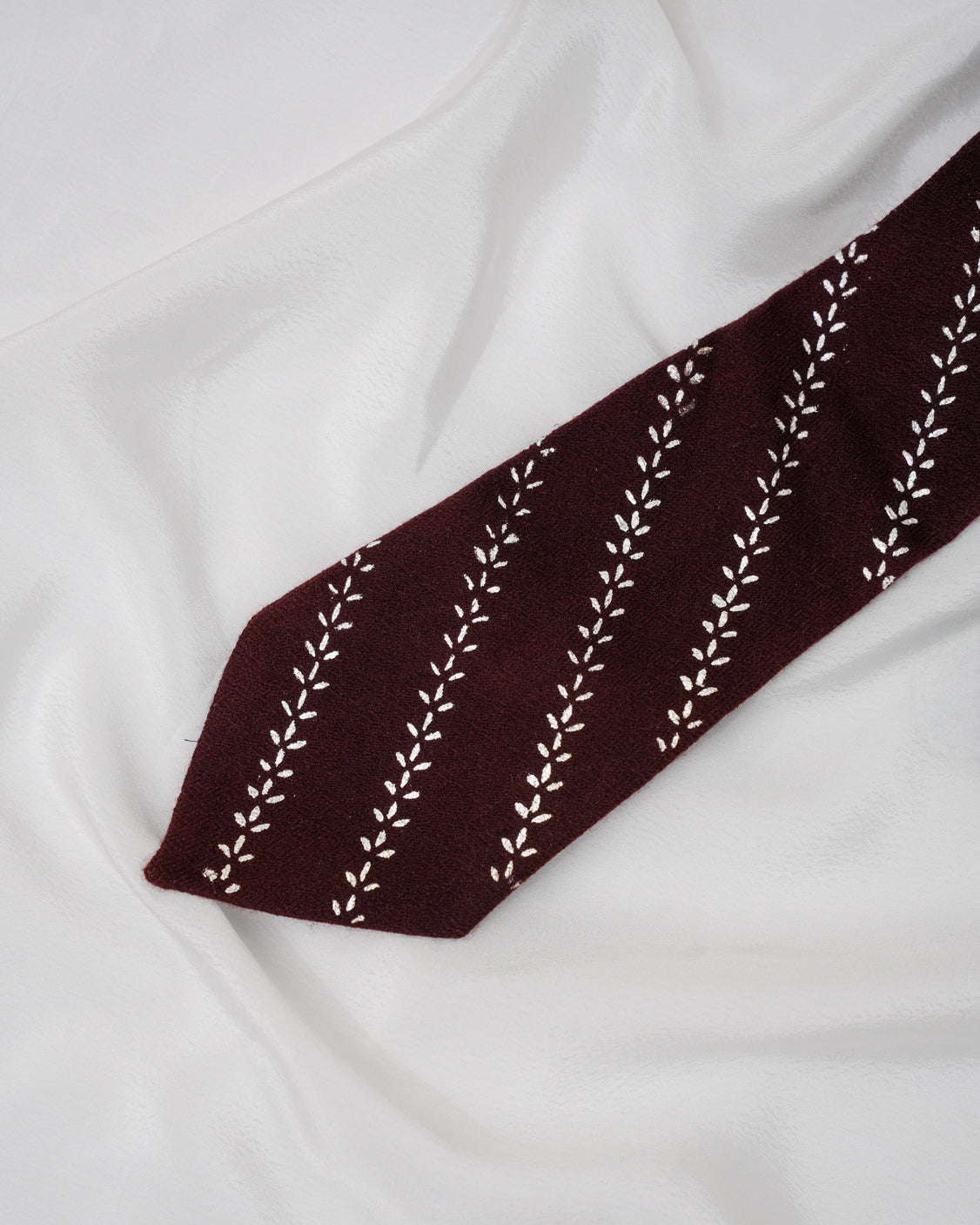 Pure Pashmina Brown Tie & Pocket Square Set