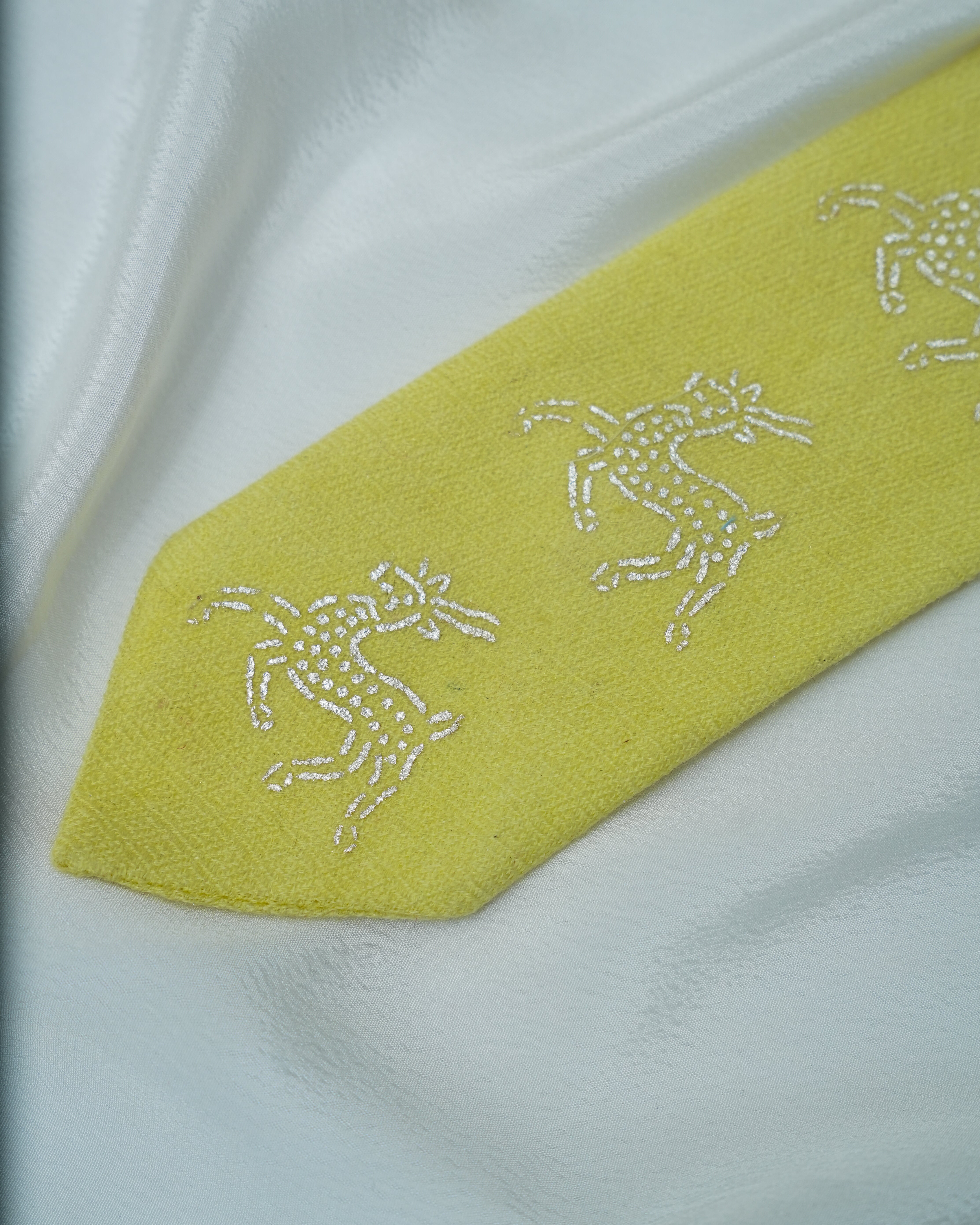 Pure Pashmina Lime Tie & Pocket Square
